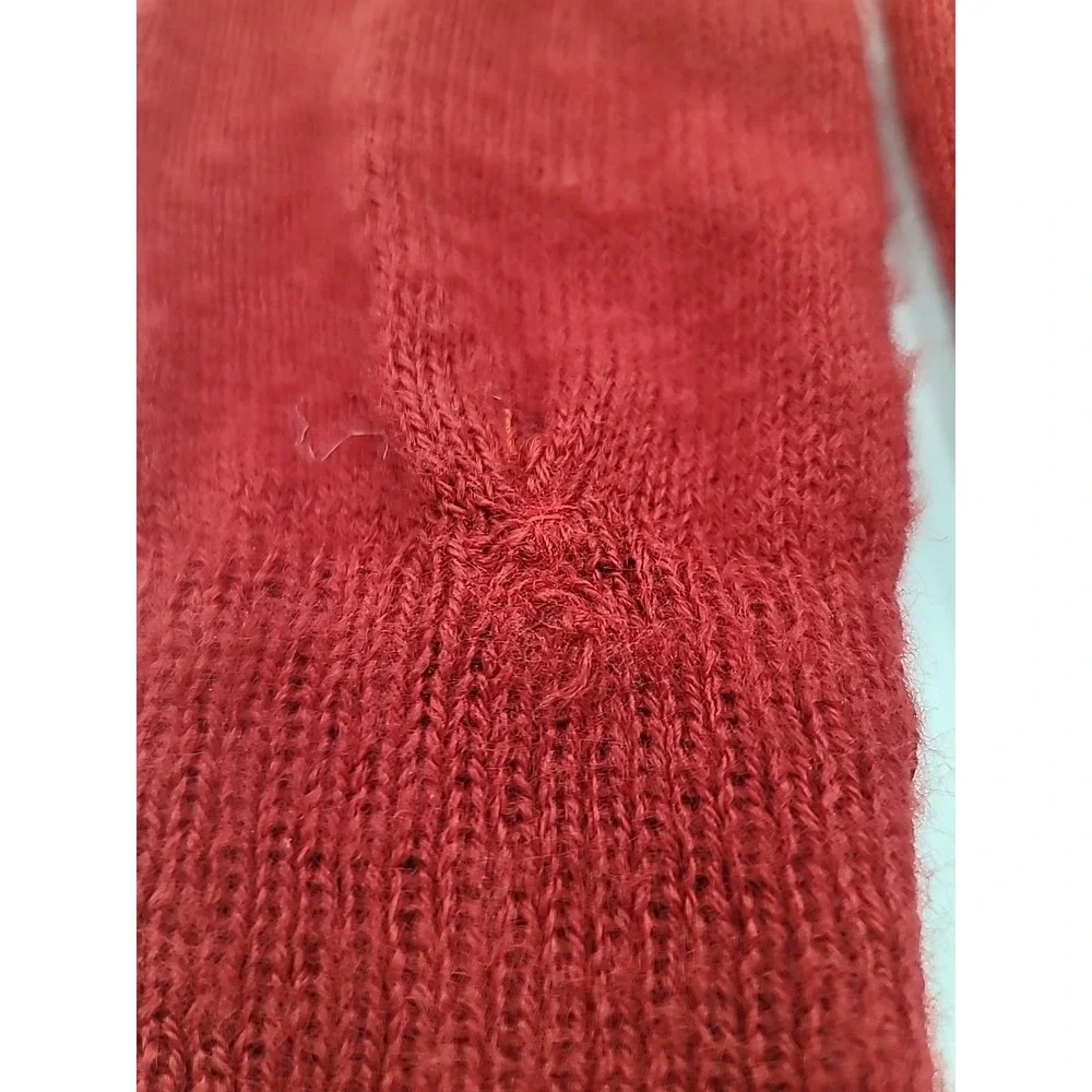 Women's Knit Multicolor Leg Warmers Red‎ White Blue Some Flaws